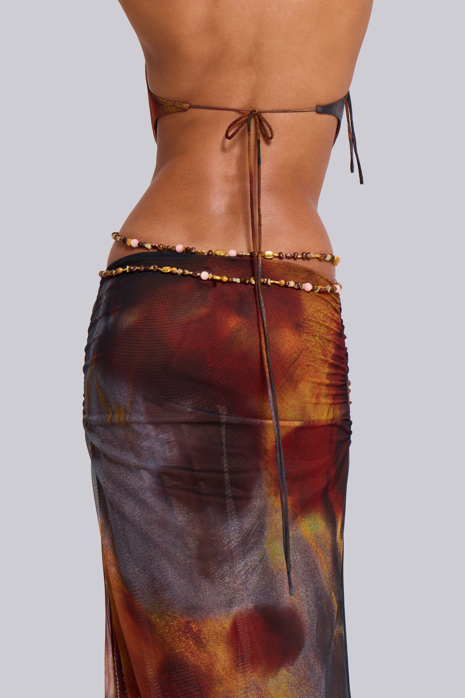 Tiana Jungle Maxi Dress in Whiskey
