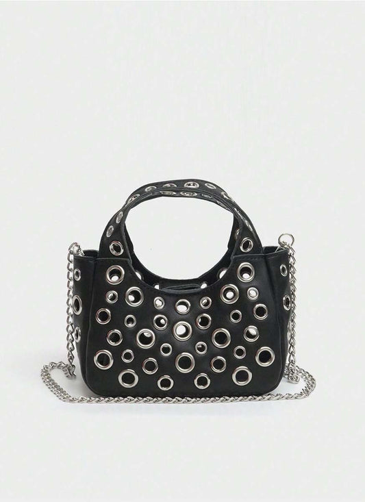 3250069 Shoulder Crossbody Eyelet Chain Small Bag *Preorder