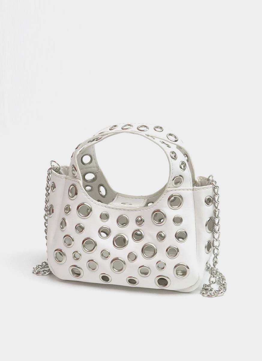 3250069 Shoulder Crossbody Eyelet Chain Small Bag *Preorder