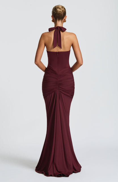 Zaria - Draped Jersey Maxi Dress